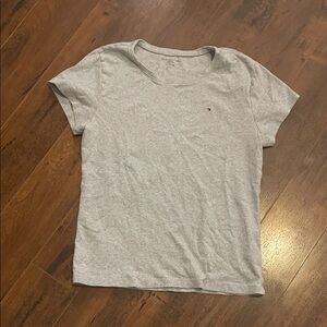 Tommy Hilfiger Light Gray Women's Short Sleeve Tee